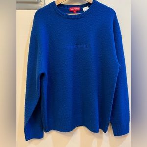 SUPREME Pilled Sweater Royal Blue